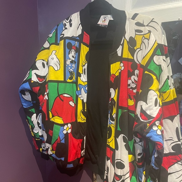 Mickey And Minnie Mouse Cotton Puffer Jacket - Picture 2 of 4